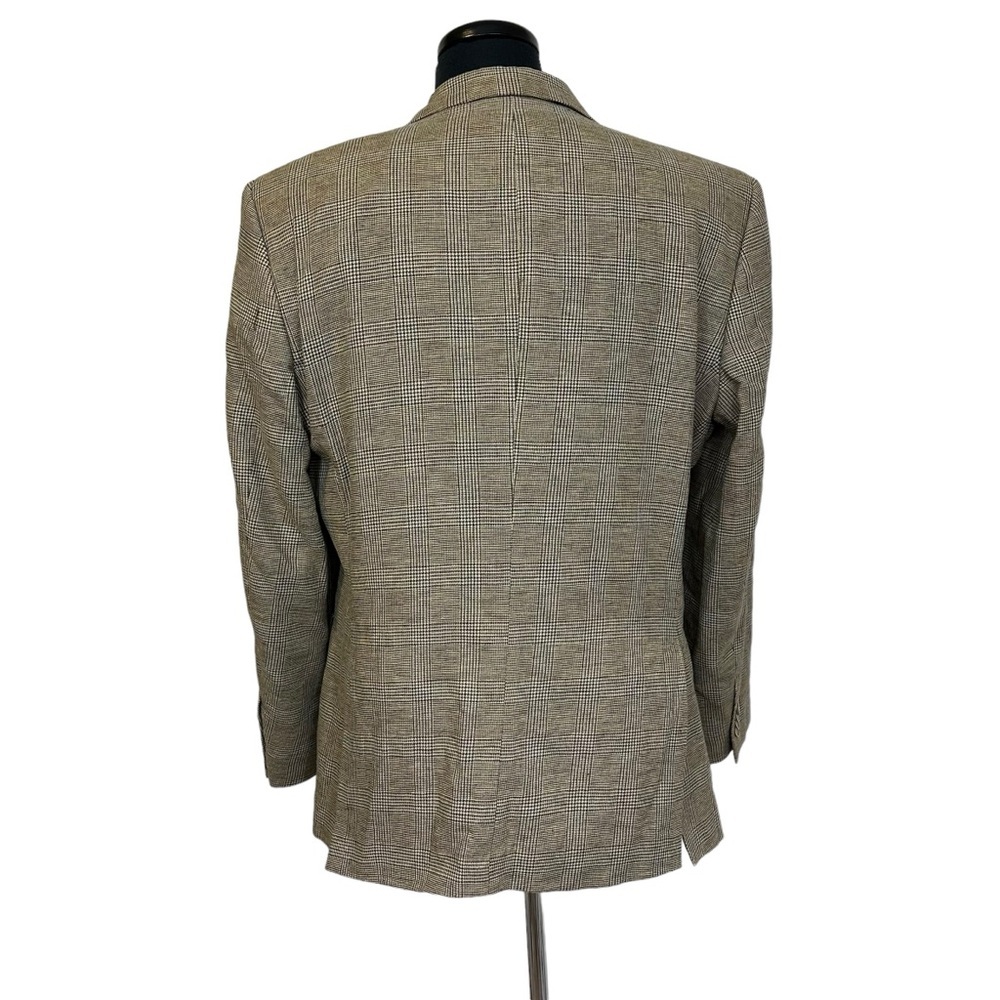 Tommy Hilfiger Men’s Plaid Blazer Jacket Tan R42 - Picture 5 of 10